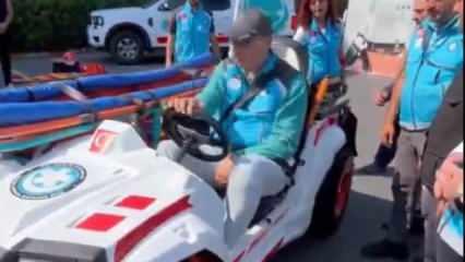 Bakan Memişoğlu, ATV ambulansı test etti