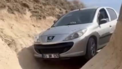 Navigasyonu açtı, öyle bir yola girdi ki! Sosyal medyada gündem oldu