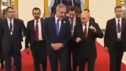 Bakan Fidan'ın Putin ile ayak üstü sohbeti dikkat çekti