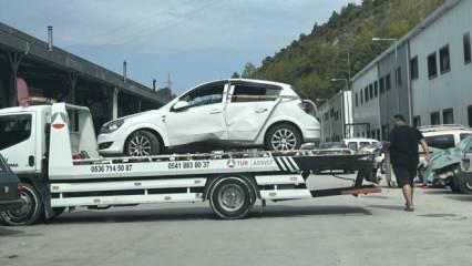 Araca giren arı, kazaya yol açtı: 2 yaralı
