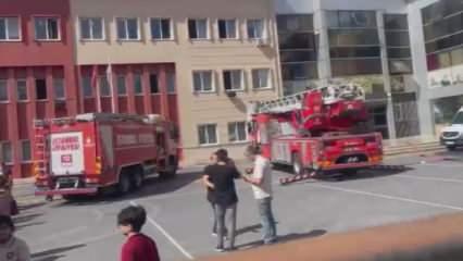 Başakşehir'de okulda yangın paniği