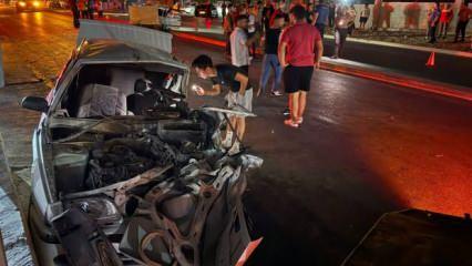 Mersin’de otomobil, 2 otomobile çarptı: 1 ölü, 8 yaralı 