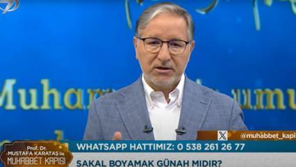 Sakal boyamak günah mıdır? Prof. Dr. Mustafa Karataş hoca cevapladı