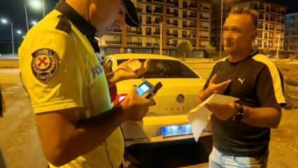 Alkollü şekilde araç kullanan sürücü ceza yazılınca polise beddua etti...