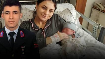 Dün toprağa verilen şehit uzman çavuşun adı, bugün doğan oğluna verildi