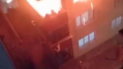  Bursa'daki yangın faciasında dehşete düşüren görüntüler