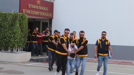 Adana'da nefes kesen operasyon! Tek tek yakalandılar