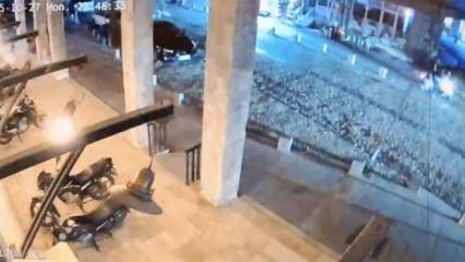 Balıkesir’deki 6,1’lik deprem anları kameralara yansıdı