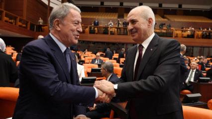 Meclis'te Kurtulmuş'a saygısızlık! Hulusi Akar'dan Kurtulmuş'a destek