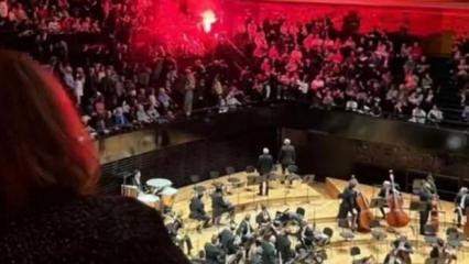 Paris'te arbede yaşandı: İsrail Filarmoni Orkestrası'na meşaleli protesto!