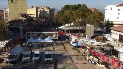 Sındırgı'daki 4.9 büyüklüğünde deprem kamerada