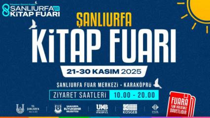 8. Şanlıurfa Kitap Fuarı 21 Kasım’da başlıyor