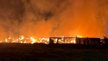İzmir’de belediyeye ait çöp depolama alanında yangın