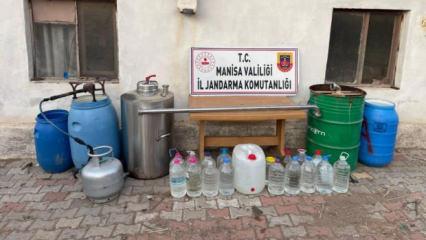 Manisa&rsquo;da 112 litre sahte i&ccedil;ki ele ge&ccedil;irildi