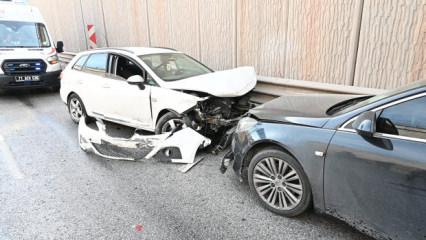 Zincirleme kazada 4 kişi yaralandı!