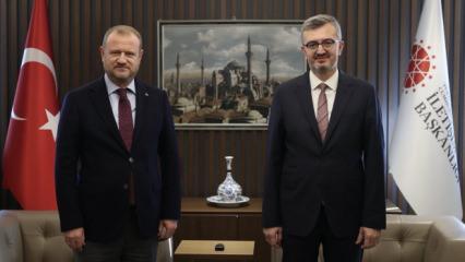 İletişim Başkanı Duran, RT&Uuml;K Başkanı Daniş ile g&ouml;r&uuml;şt&uuml;