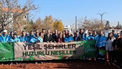 Gaziantep Büyükşehir'in "YeşilAntep Projesi" ile şehir ağaçlanıyor 