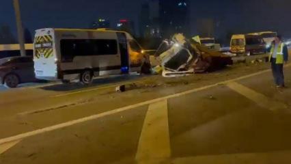 Bağcılar TEM Otoyolu'nda zincirleme kaza!