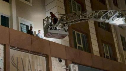 Garip olay: 3'üncü kattan çarşafla indiler: 2 gözaltı