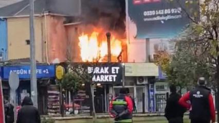 Bursa'da pide imalathanesinde yangın paniği