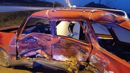 Sinop'ta feci kaza: 1 &ouml;l&uuml;, 10 yaralı!