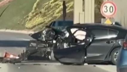 TEM'de feci kaza: Anne ile oğlu &ouml;ld&uuml;!