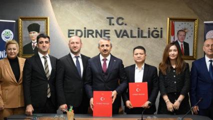 &Ccedil;inli firma Edirne'de bin 660 kişiye istihdam sağlayacak
