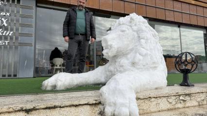 Sivas&rsquo;ta kardan aslan yaptı, g&ouml;renler hayran kaldı