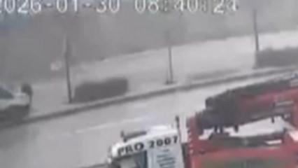 Kontrolden &ccedil;ıkan servis ref&uuml;je &ccedil;ıktı: &Ouml;l&uuml;mden saniyelerle kurtuluş kamerada