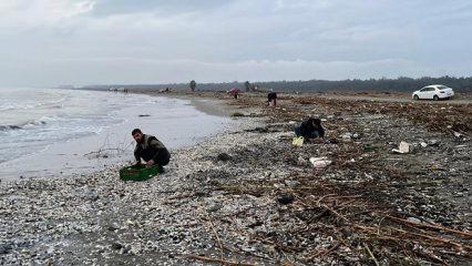 Mersin'de ilgin&ccedil; olay: Duyan duymayana duyurdu! Herkes kıyıya akın etti