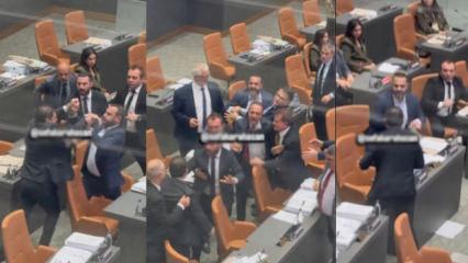 KKTC meclisinde kavga! Milletvekilleri birbirine girdi