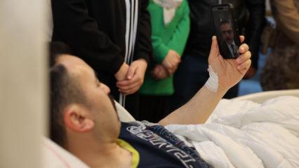 İ&ccedil;işleri Bakanı Mustafa &Ccedil;ift&ccedil;i yaralı &ouml;zel harekat polisiyle g&ouml;r&uuml;şt&uuml;