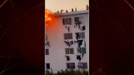 Senegal'de &uuml;niversite kamp&uuml;s&uuml;nde &ccedil;ıkan yangında korkan bazı &ouml;ğrenciler pencereden atladı