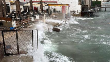 Fırtına şiddetini artırıyor! Meteoroloji kıyı b&ouml;lgeleri uyardı