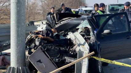 Karaman'daki feci kaza 2 kişi hayatını kaybetti