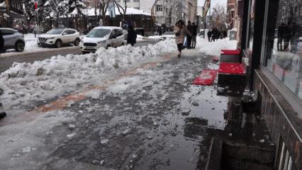 Kars'ta korkun&ccedil; kaza! 9 yaşında bir &ccedil;ocuğun başına buz sarkıtı d&uuml;şt&uuml;