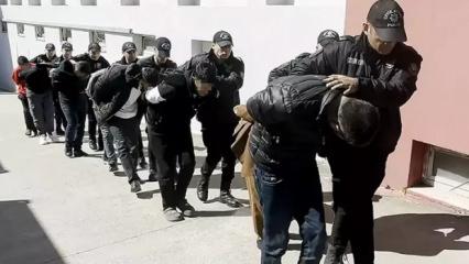 Adana'da 'torbacı' operasyonunda 11 tutuklama