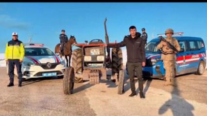 Muğla'da 21 yıl &ouml;nce &ccedil;alınan trakt&ouml;r bulundu! Toruna teslim edildi 