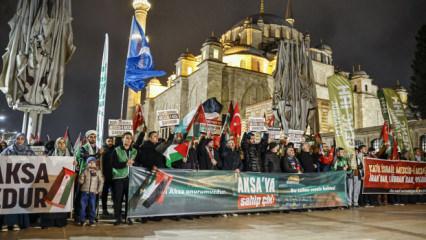 STK&rsquo;lardan İsrail&rsquo;in Mescid-i Aksa&rsquo;daki ibadet yasağına tepki