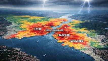 İstanbul'un sel risk haritası &ccedil;ıkarıldı: Hangi il&ccedil;eler tehlike altında?