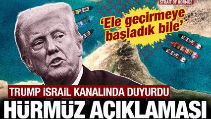 Trump'tan son dakika H&uuml;rm&uuml;z Boğazı a&ccedil;ıklaması: Ele ge&ccedil;irmeye başladık