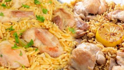 En lezzetli tavuklu arpa şehriye pilavı: Tam &ouml;l&ccedil;&uuml;l&uuml; tarif!