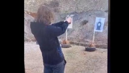 Kahramanmaraş canisi İsa Aras Mersinli'nin poligonda atış yaptığı anlar