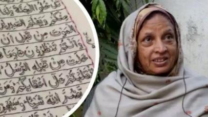 32 yılda Kur'an-ı Kerim'in tamamını işledi!