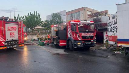 Başakşehir&rsquo;deki yangın 8. saatinde s&ouml;nd&uuml;r&uuml;ld&uuml;