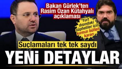 Bakan G&uuml;rlek'ten Rasim Ozan K&uuml;tahyalı a&ccedil;ıklaması! Su&ccedil;lamaları tek tek saydı!