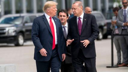 Cumhurbaşkanı Erdoğan, ABD Başkanı Trump ile g&ouml;r&uuml;şt&uuml;