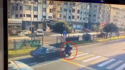 Yol ge&ccedil;en hanı mı, yaya ge&ccedil;idi mi? Trabzon'da pes dedirten kaza kamerada