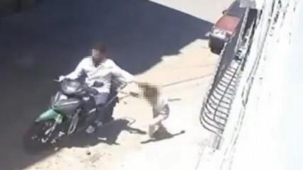 K&uuml;&ccedil;&uuml;k kızını motosikletle s&uuml;r&uuml;kleyen baba g&ouml;zaltına alındı