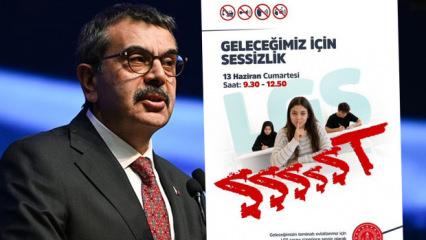 Bakan Tekin'den LGS sınavı i&ccedil;in sessizlik &ccedil;ağrısı